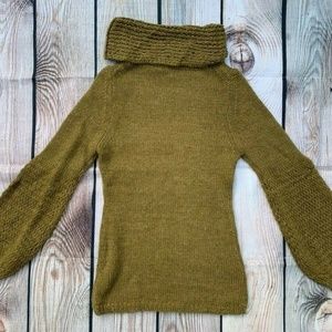 Anthropologie Moth L Green Sweater NWT